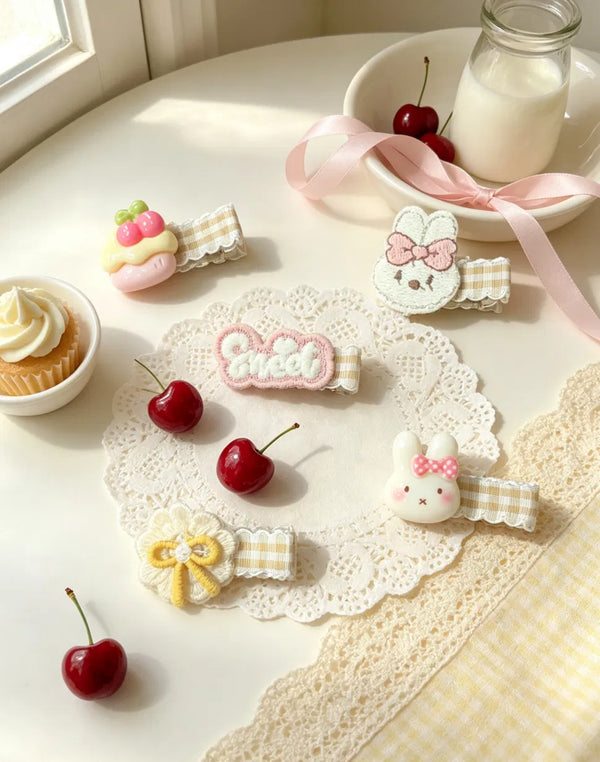 Sweet Bunny Hair Clip Set