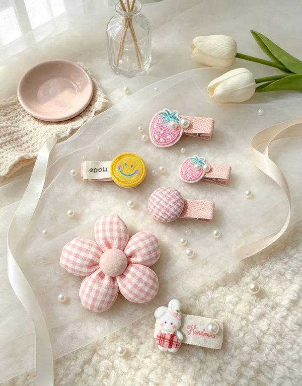 Pink Spring Hair Clip Gift Set